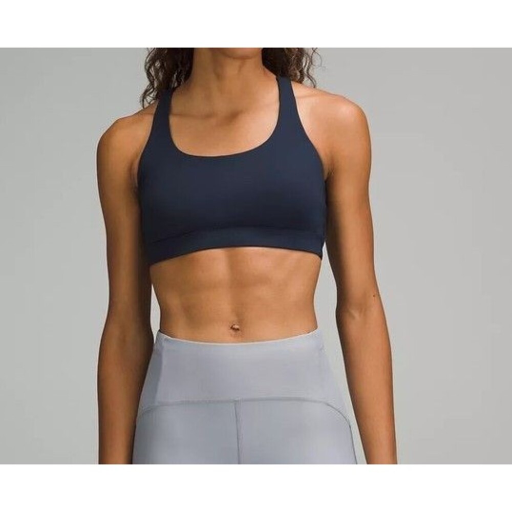 NWT Lululemon Energy Bra True Navy Size 8 Medium Support B-D Luxtreme Yoga